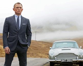 Daniel Craig James Bond Movie Diamond Painting