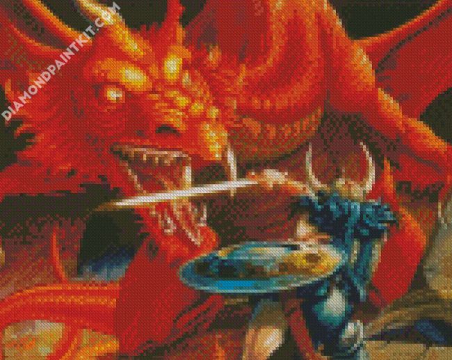 dungeons and dragons video game diamond painting