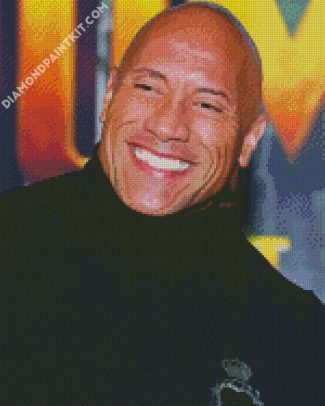 Dwayne johnson diamond painting