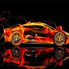 Fire Car diamond painting