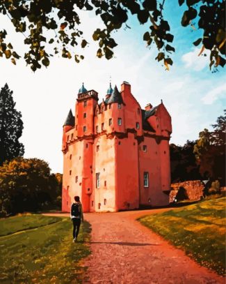 Follow Me To Craigievar Castle Alford diamond painting