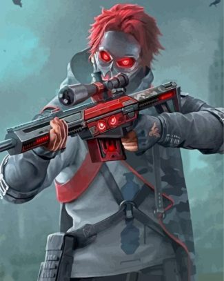 Free Fire Sniper diamond painting