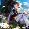 Genshin Impact Venti Anime Girl diamond painting