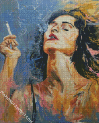 Girl Smoking diamond painting