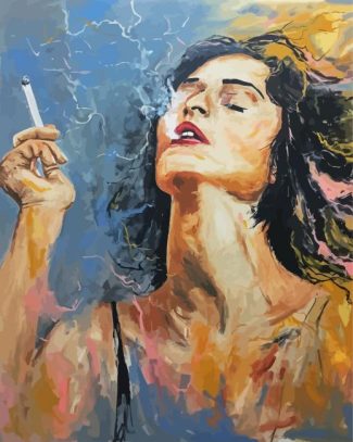 Girl Smoking diamond painting