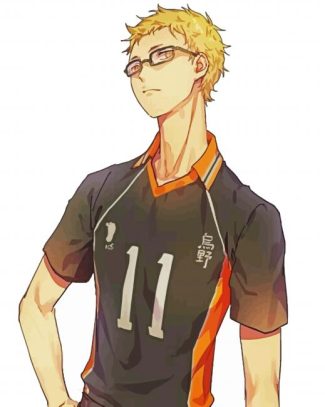 Haikyuu Tsukishima diamond painting