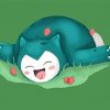 Happy Snorlax diamond painting