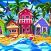 Hawaian Houses diamond painting