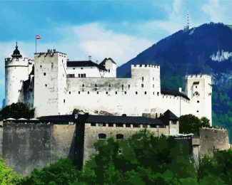 Hohensalzburg Castle diamond painting