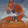 Horse Race Illustration diamond painting