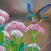 Hummingbird And Flowers diamond painting