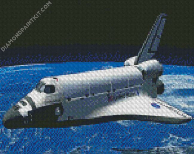 Illustration Space Shuttle diamond painting