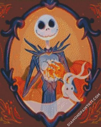 Colorful Jack Nightmare Before Christmas diamond painting