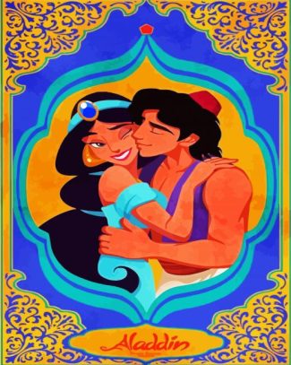 Jasmine And Aladdin diamond painting