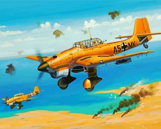 Junkers Ju 87B Stuka diamond painting