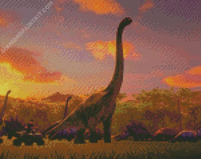 Jurassic Park Dinosaurs diamond painting