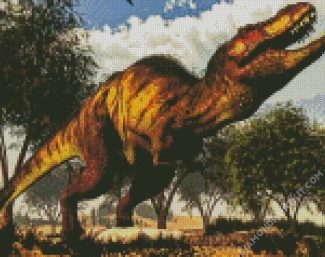 Jurassic Tyrannosaurus diamond painting