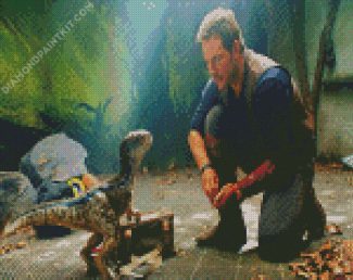 Jurassic World Character diamond painting