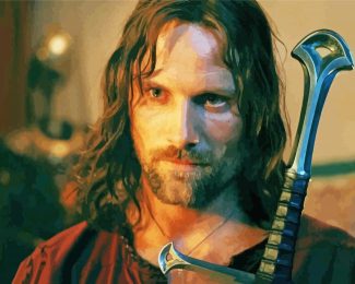 King Aragorn Lord Of The Rings diamond painting