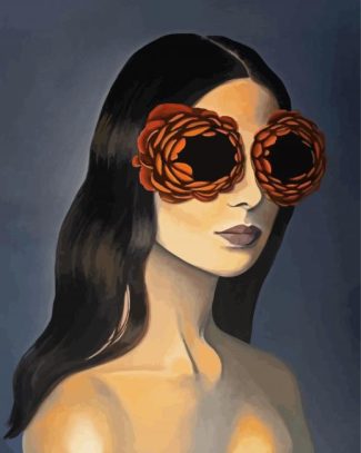 Lady With Weird Glasses diamond painting