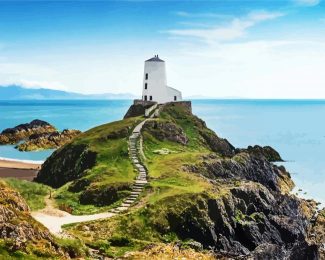 Lighthouse Anglesey diamond painting