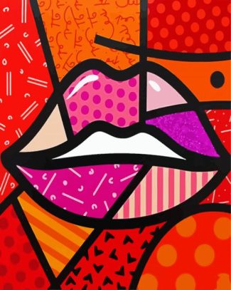 Lips Art diamond painting