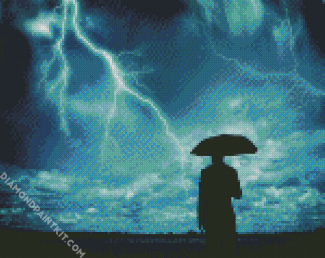 Man Watching Storms diamond painting