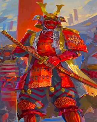 Masked Samurai diamond painting