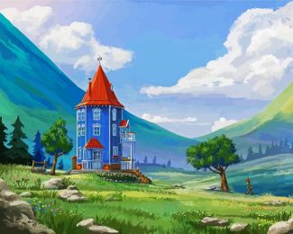 Moomin World Fin Land diamond painting