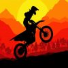 Motocross Silhouette diamond painting