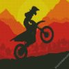 Motocross Silhouette diamond painting