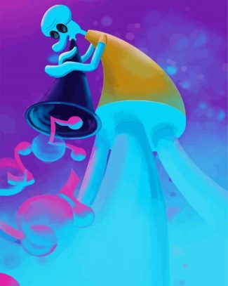 Musician Squidward diamond painting