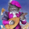 Musician Cat diamond painting