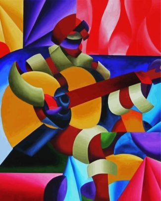 Musician Cubism diamond painting