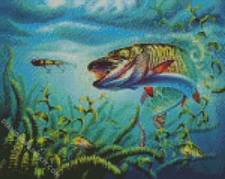 Musky Fish diamond painting