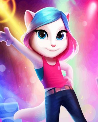 My Talking Angela Dancing diamond painting