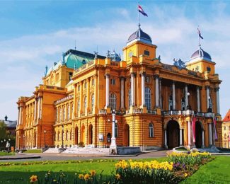 National Theatre In Zagreb diamond painting