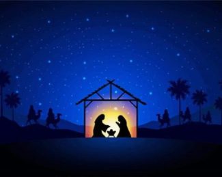 Nativity Scene diamond painting