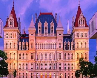 New York State Capitol Albany diamond painting