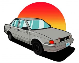 Nissan Tsuru Illustration diamond painting