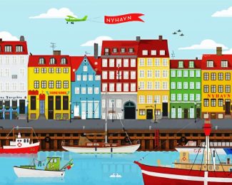 Nyhavn Copenhagen diamond painting