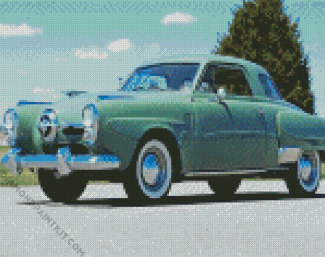 Old Studebaker Car diamond painting