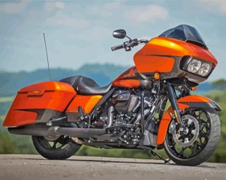 Orange Roadglide diamond painting