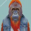 Orangutan Man diamond painting