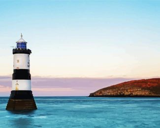 penmon lighthouse anglesey diamond painting