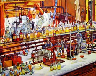 Pharmacist In Laboratory diamond painting