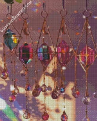 pink crystal Suncatchers diamond painting