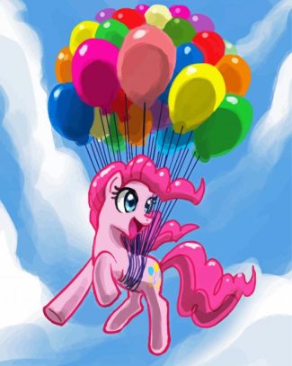 Pinkie Pie With Balloons diamond painting