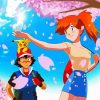 Pokemon Misty And Ash diamond painting