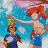 Pokemon Misty And Ash diamond painting